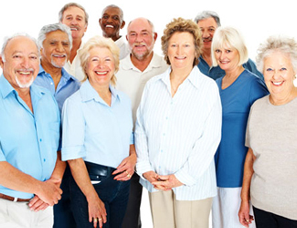 Group of smiling seniors