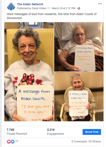 Alden Network Facebook Update